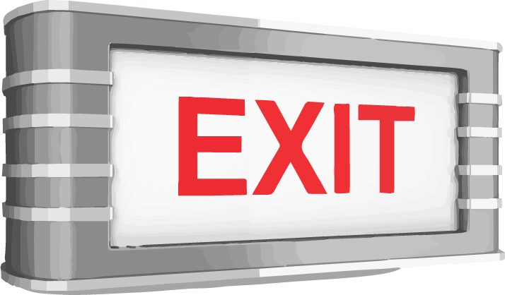 an image of the exit sign